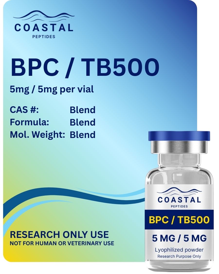 Coastal Peptides BPC-157 TB-500 5mg blend research peptide