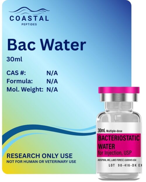 Coastal Peptides bacteriostatic water sterile solution for reconstitution of peptides