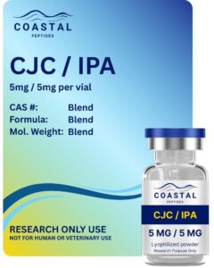 Coastal Peptides CJC 1295 Ipamorelin 10mg research peptide