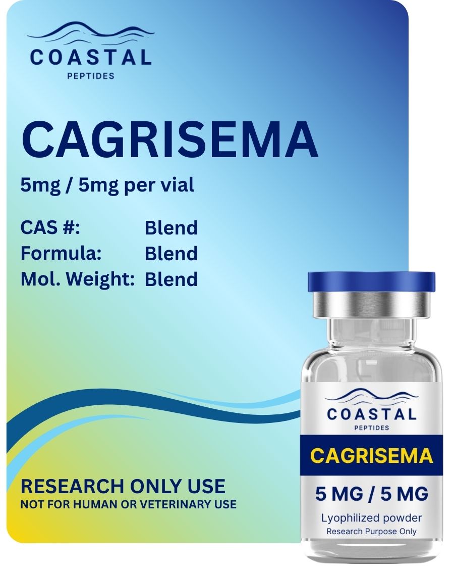 Coastal Peptides CagriSema 10mg GLP-1 GIP research peptide