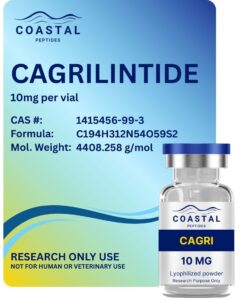 Coastal Peptides Cagrilintide 10mg weight management research peptide