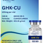 Coastal Peptides GHK-CU 100mg copper peptide research powder