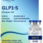 Coastal Peptides Semaglutide GLP-1 10mg research peptide vial