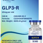 Coastal Peptides Retatrutide GLP-3 10mg research peptide