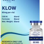 Coastal Peptides KLOW 80mg skin & repair peptide research vial