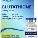 Glutathione 1500mg vial, Coastal Peptides lyophilized powder for research use only