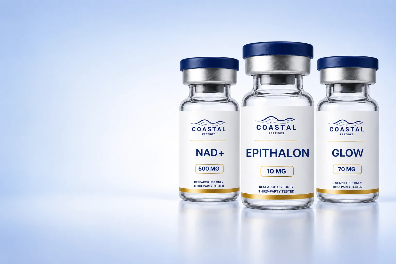 Coastal Peptides research vials